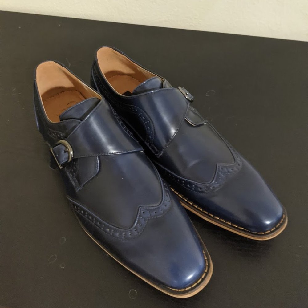 Signature Men's Single Monk Strap Shoes 10